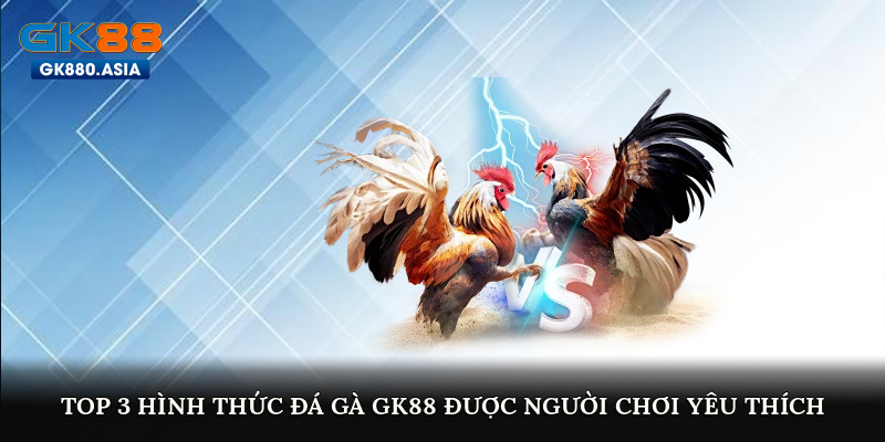 Top 3 hình thức đá gà GK88 được người chơi yêu thích