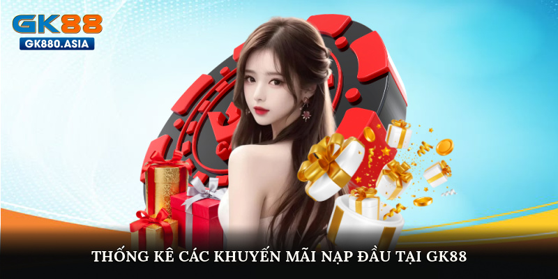 Thống kê các khuyến mãi nạp đầu tại GK88